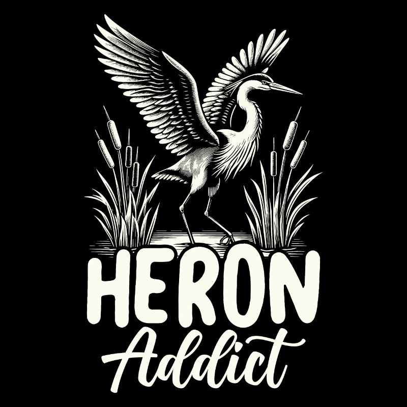 Héron accro