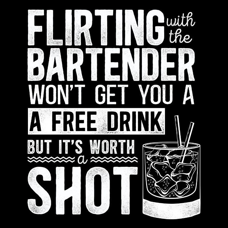 Bartender Mixologist Flirting With