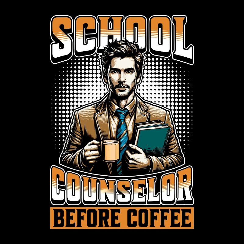School Counselor Before Counseling Coffee Lover