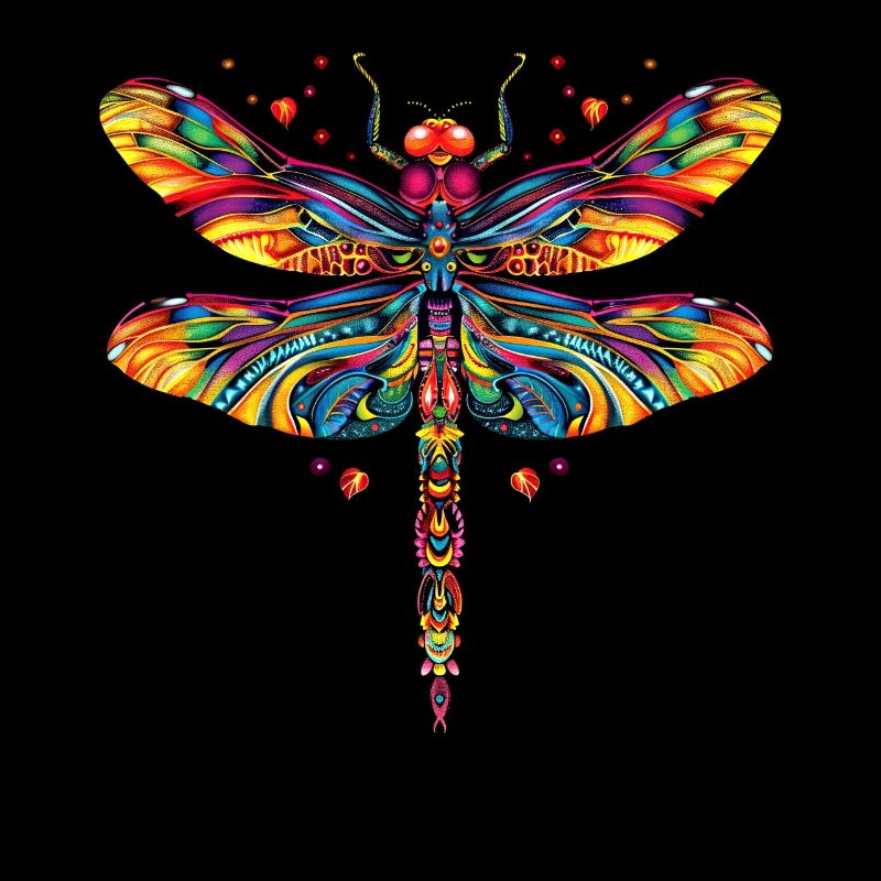 Libellule Libellule Ailes Colorées Libellules Mignonnes