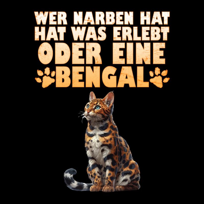 Chat Bengal QUI A DES CICATRICES A VÉCU QUELQUE CHOSE OU