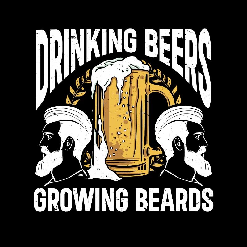 Drinking Beers And Growing Beards, Funny Beard