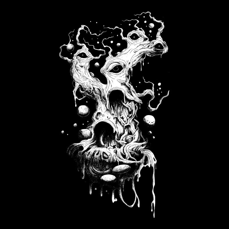 Weirdcore Ästhetik Weiße Äste Augen Dreamcore Grun
