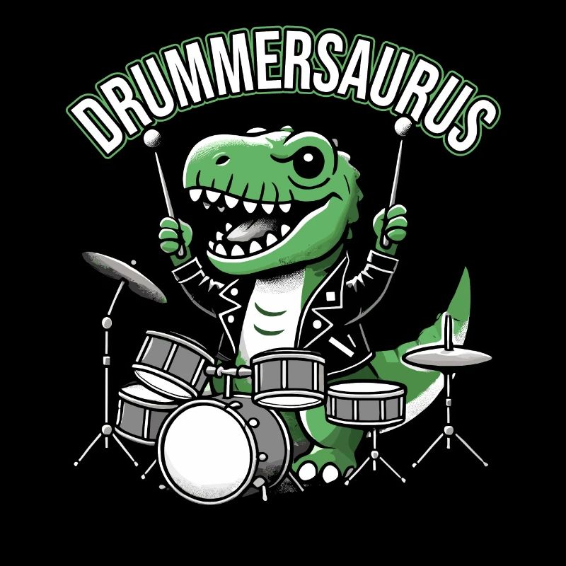 Schlagzeuger, Schlagzeug, Batteur, Drummersaurus