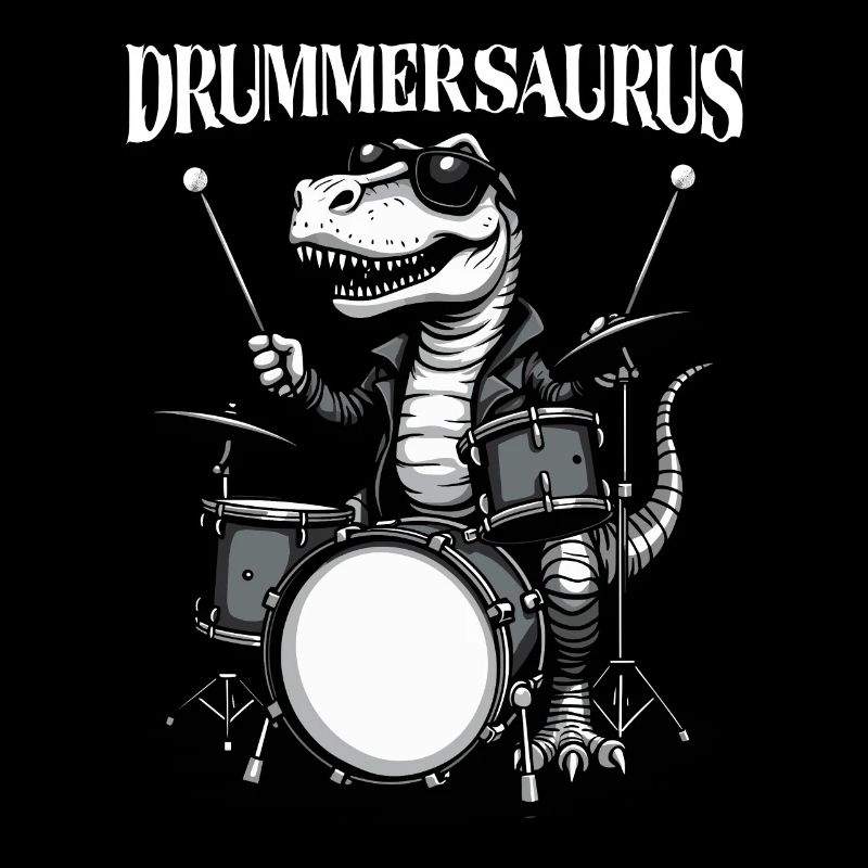 Schlagzeuger, Schlagzeug, Batteur, Drummersaurus