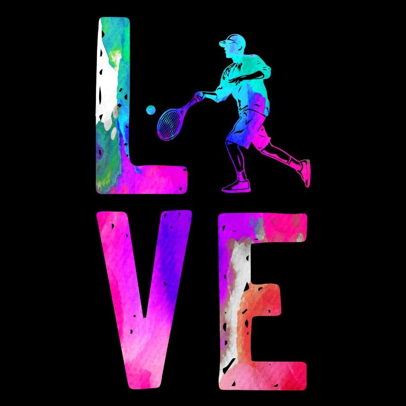 Funny Tennis Player Racket