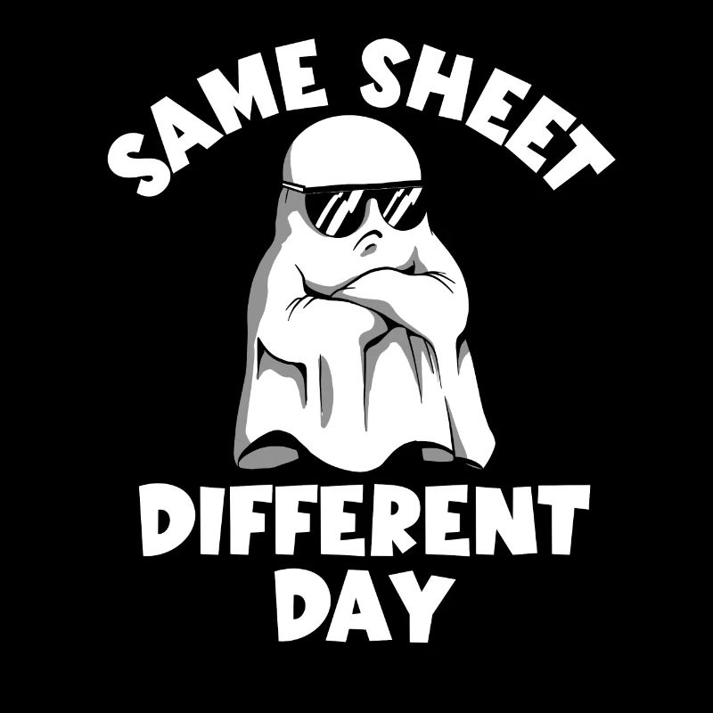 Halloween Ghost, Same Leaf, Different Day Ghosts
