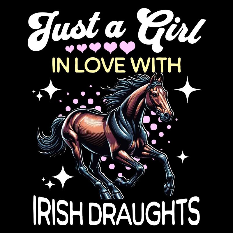Irisches Zugpferd Mädchen Irish Draught