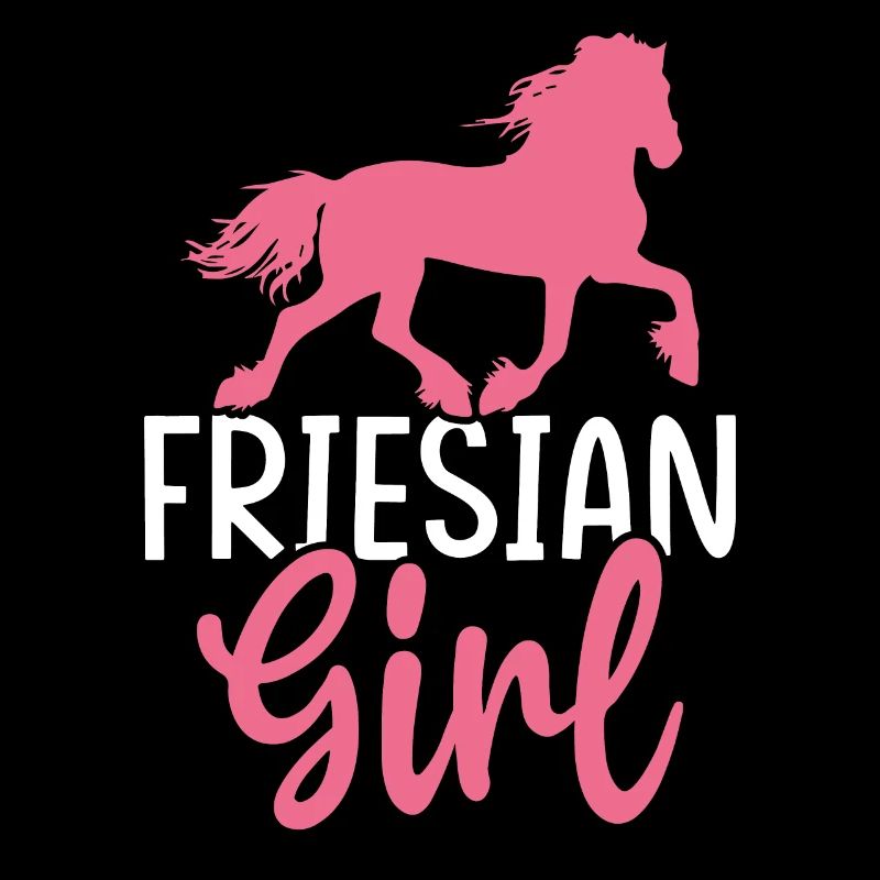 Friesenmädchen Reiterin Mädchen Pferd Reiten