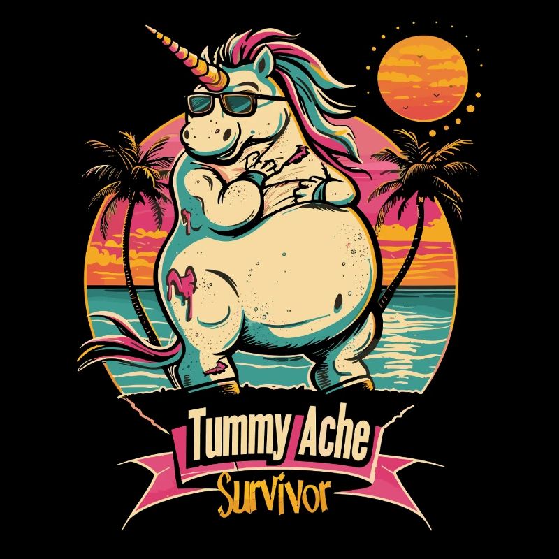 Drôle Licorne Mème Maux d’estomac