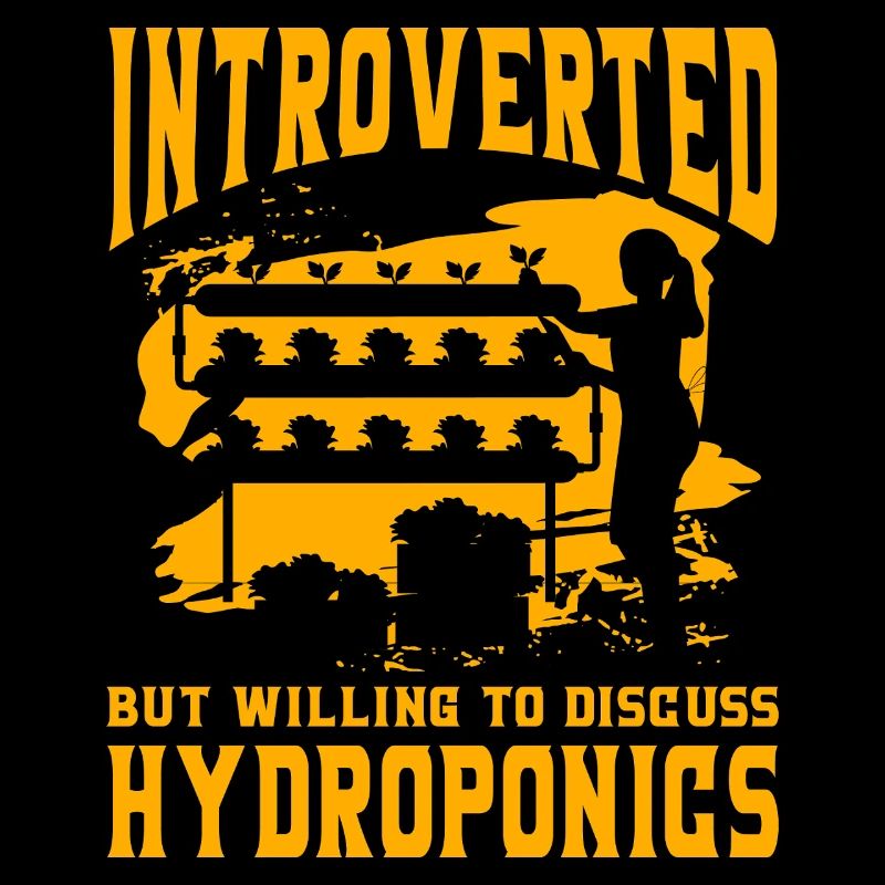 Introverti mais prêt à discuter de l’hydroponie