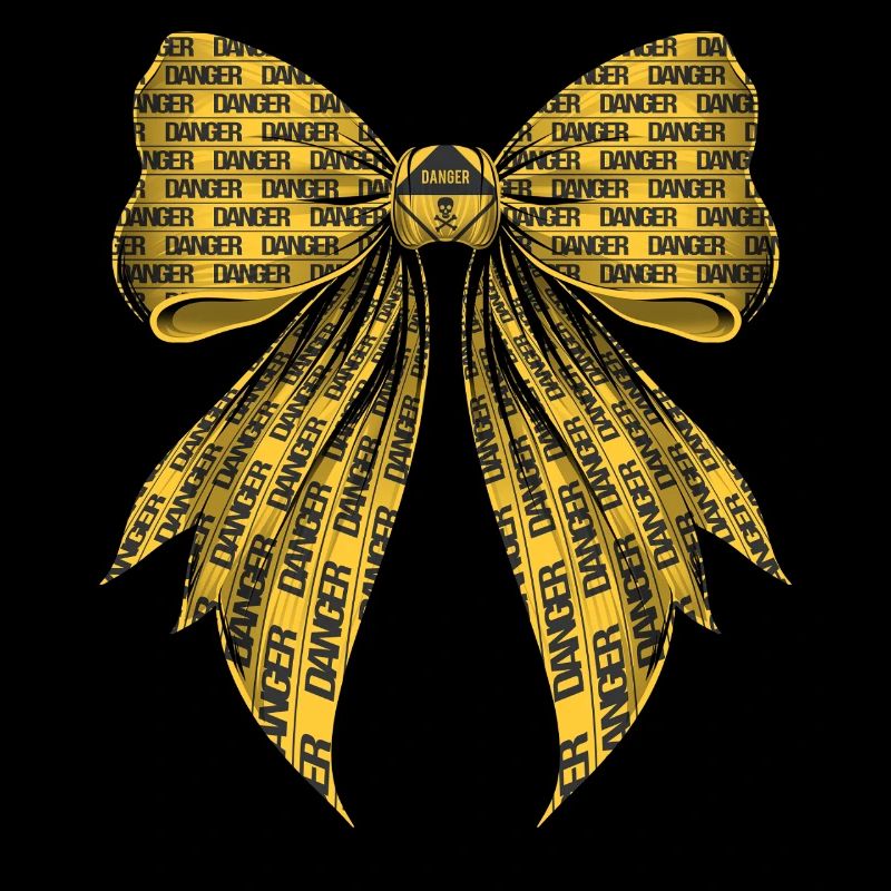 Coquette Bow Danger Zone Warning Caution