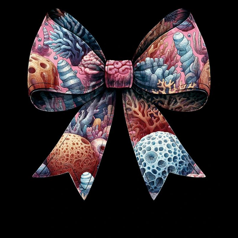Coquette Bow Coral Reef Sea Ocean Pattern
