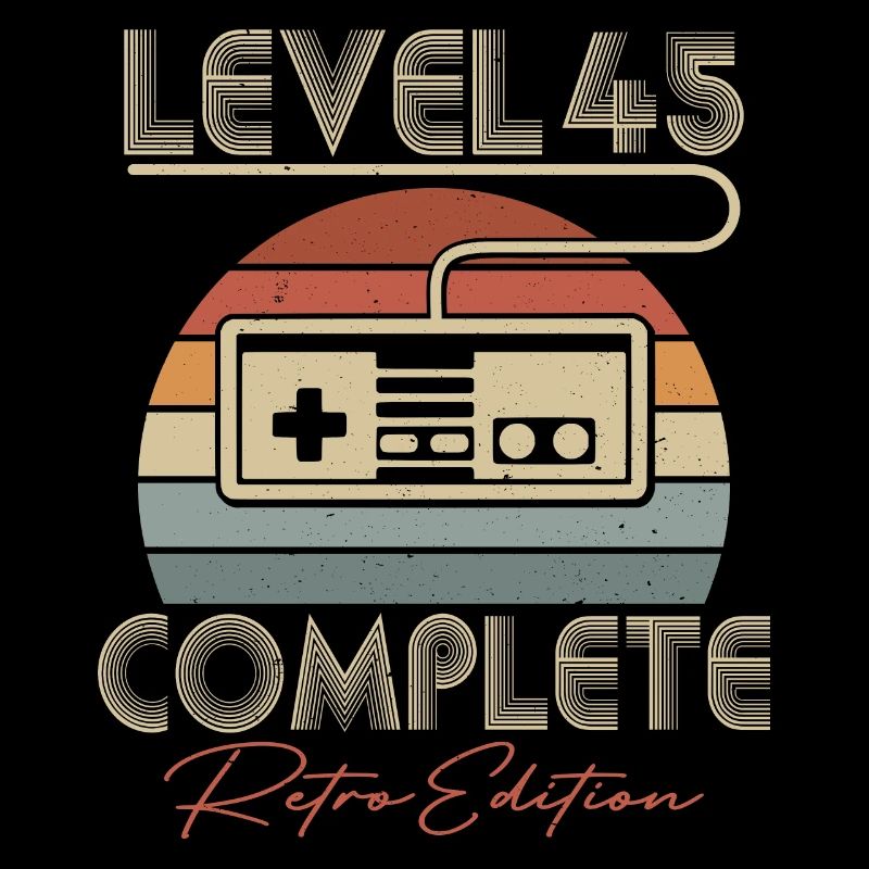 45. Geburtstag Level 45 Complete 45 Jahre Geschenk