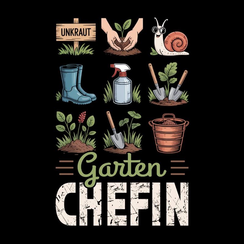 Garten Chefin Gartnärin Gartenarbeit Blume Pflanze