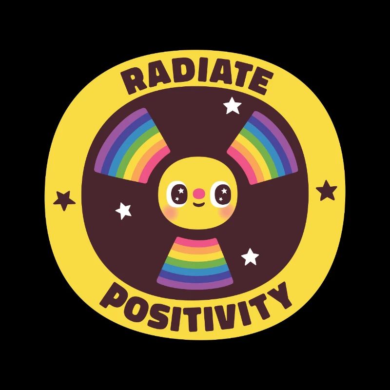 Symbole de rayonnement mignon rayonner positivité drôle
