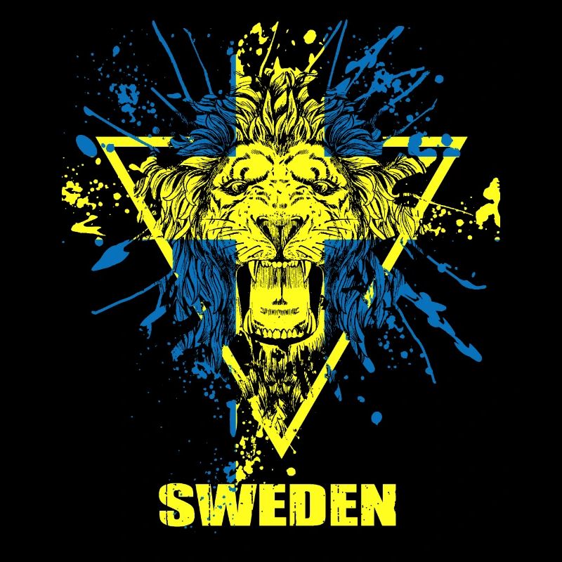 Lion drapeau drapeau suède