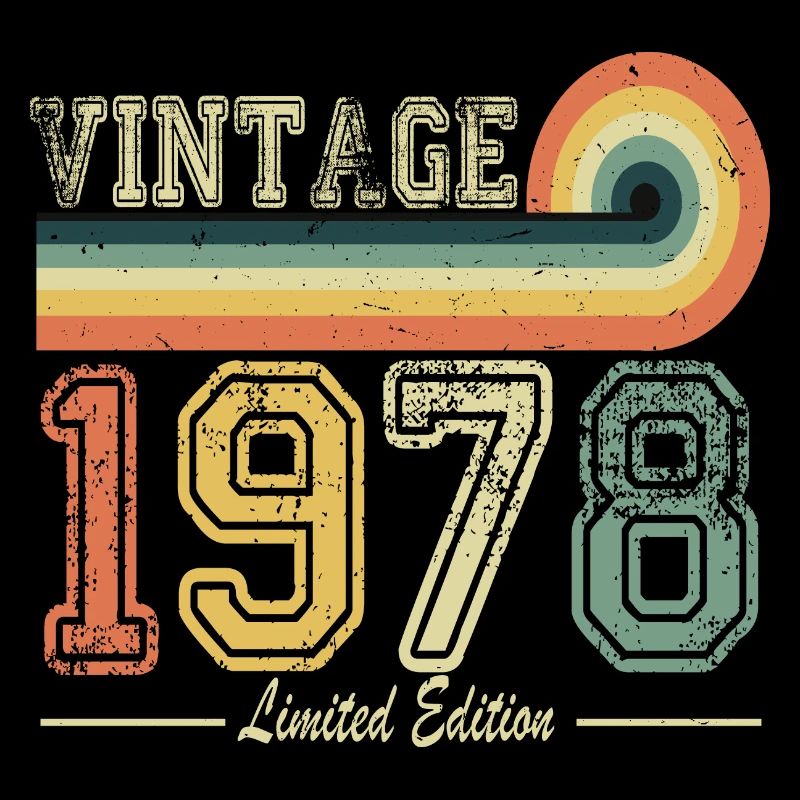 1978 Naissance vintage Geburtstg Retro