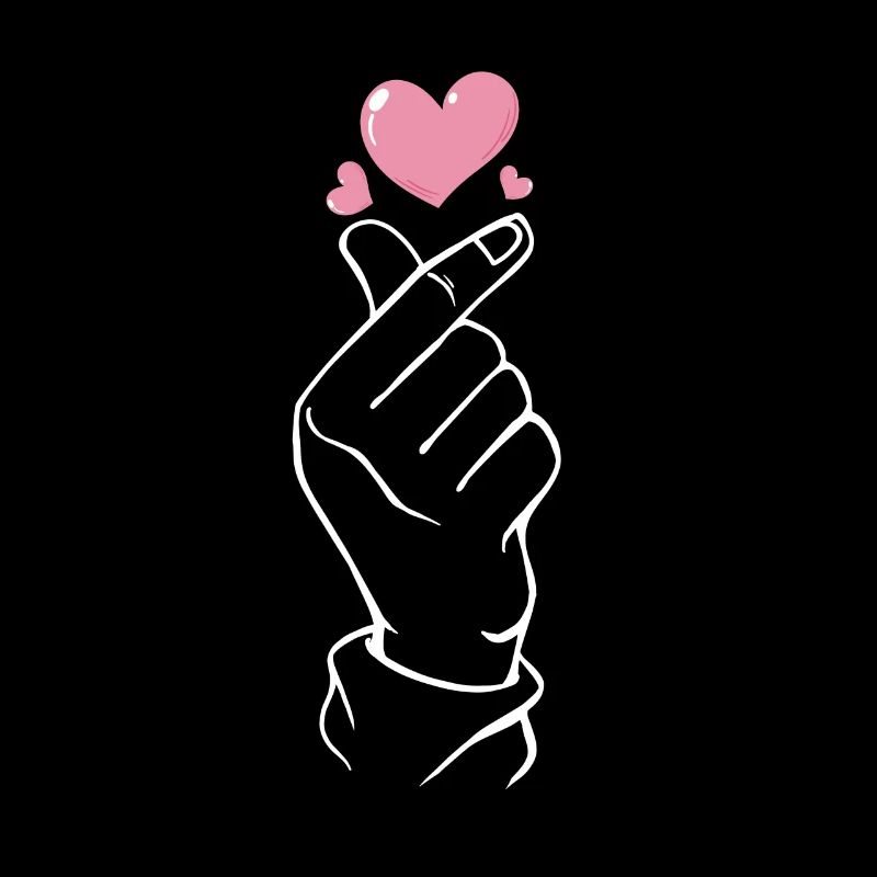 K-pop finger heart