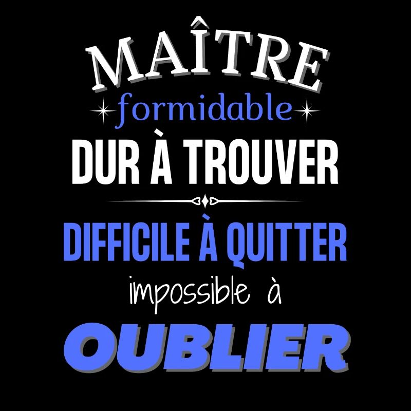 Maître formidable merci idée cadeau maître d'école