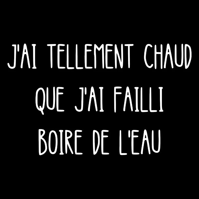 j'ai failli boire de l'eau
