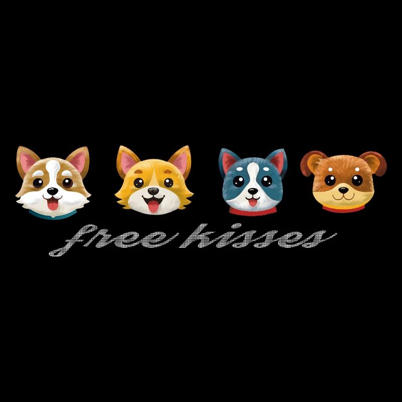baisers gratuits de Hundeschnauzen mouillé