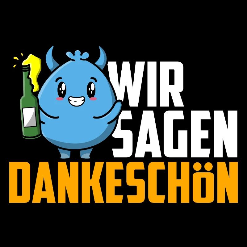 Dankeschön, Comic, Bier, Spruch, Cartoon, Lustig