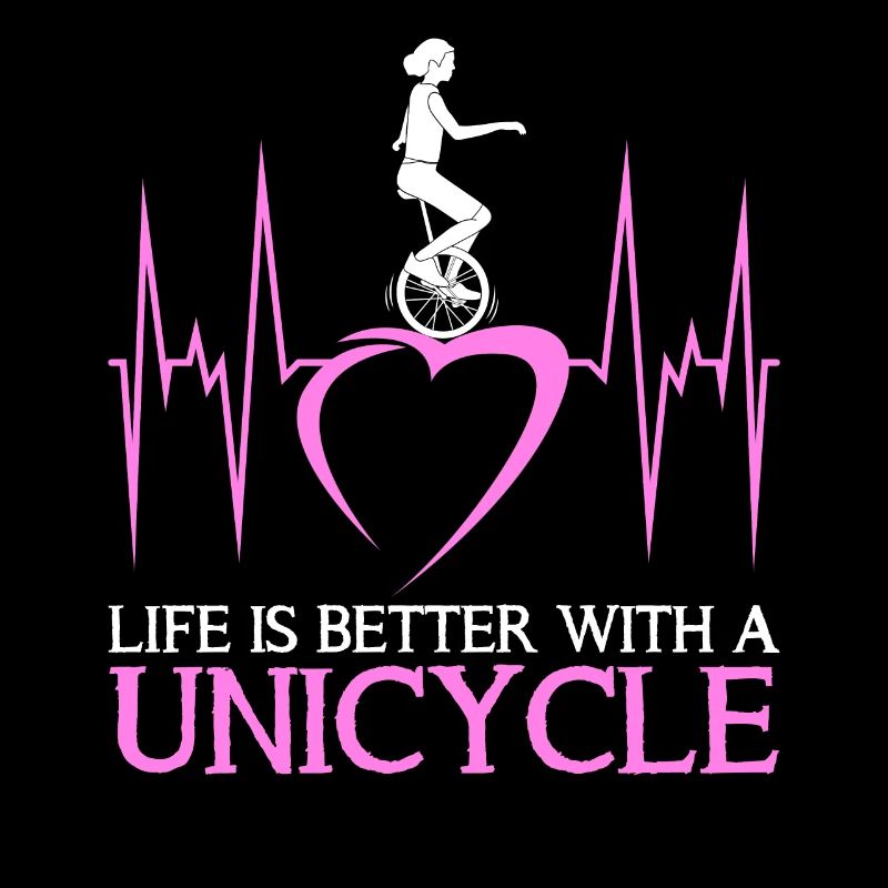 Einrad Unicycle Spruch Einradfahrerin
