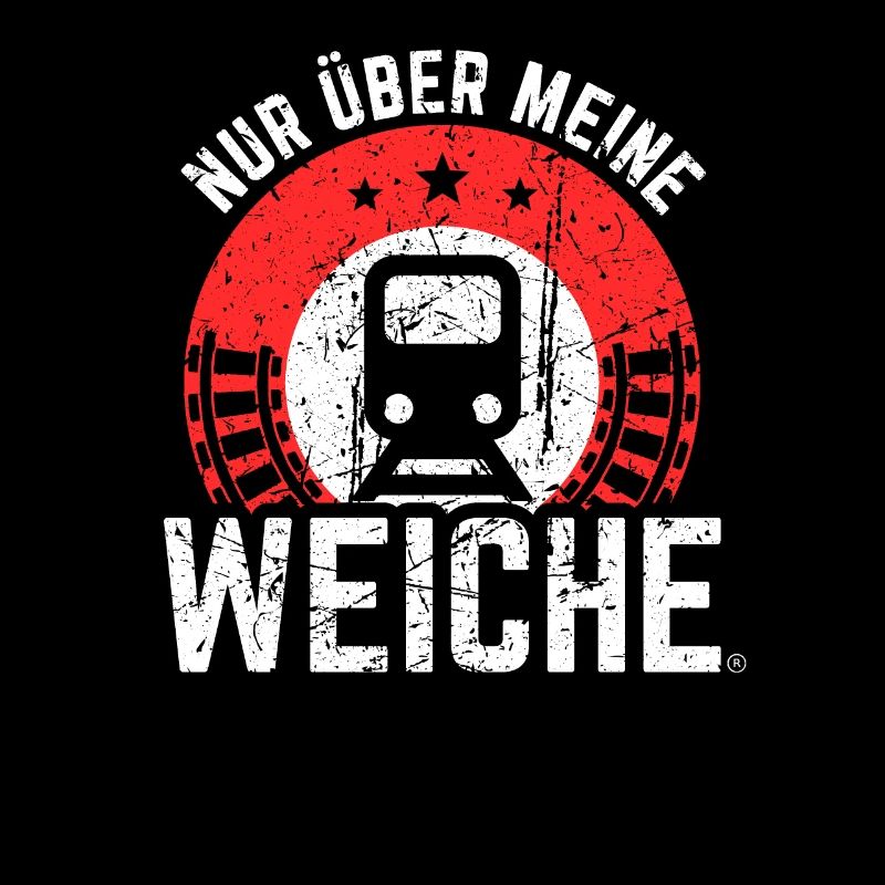 Nur über meine Weiche lustig Eisenbahn Geschenk