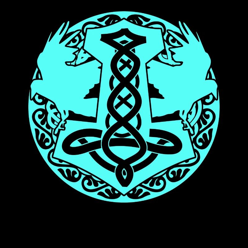 Raben Wikinger Krähen Schmuck Rabe