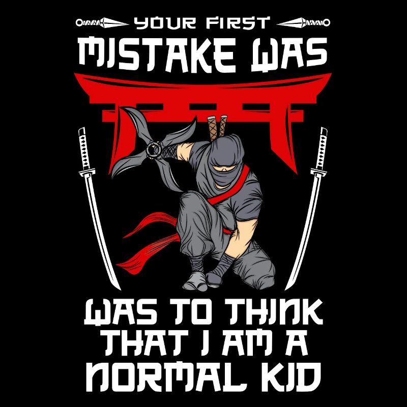Ninja Tshirt Kinder Herren Ninjutsu
