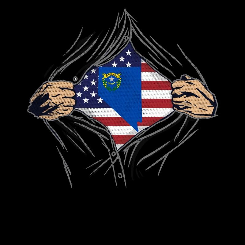 Rip Reveal America State Flag Nevada