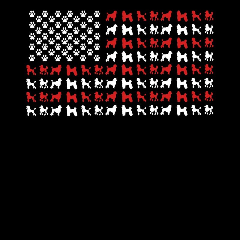 Poodle Owner, Poodle U.S. Flag