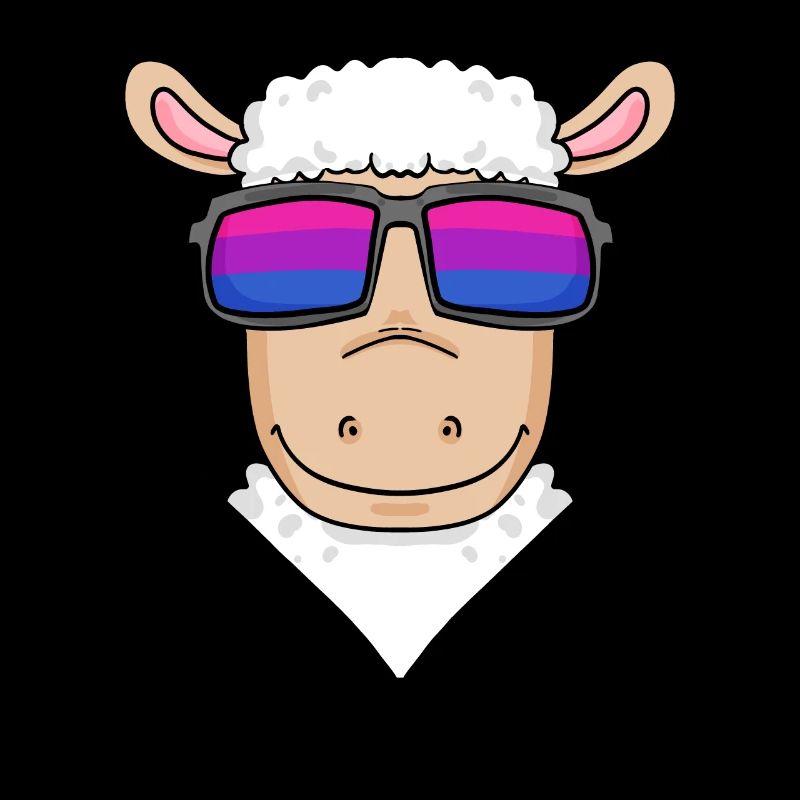 Bisexual sheep - sheep with glasses
