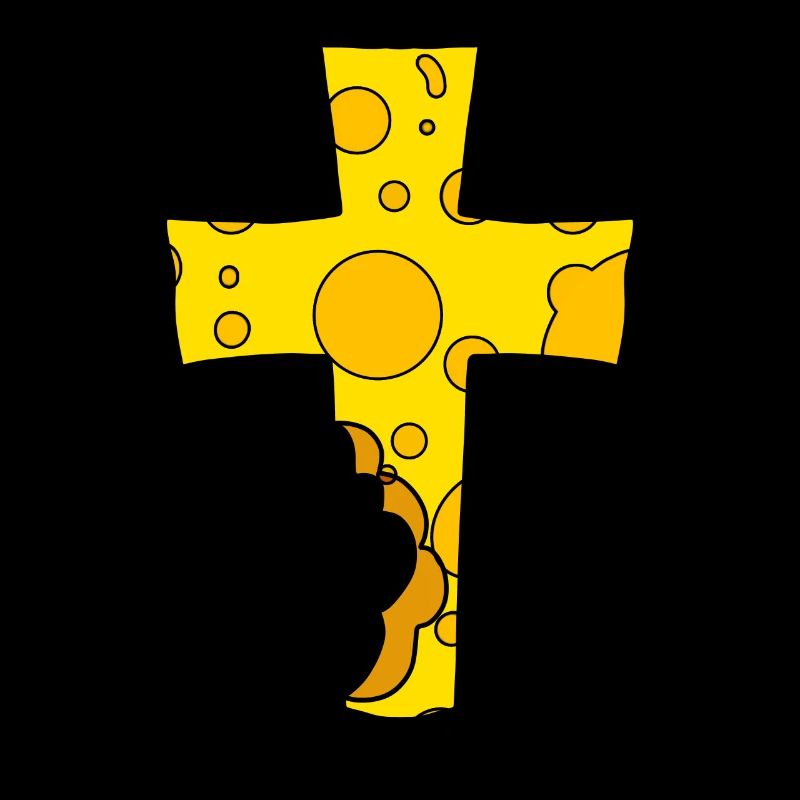 Symbole croix fromage