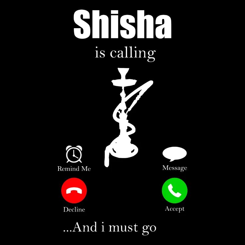 Shisha Tshirt Men Women's Hookah Pipe