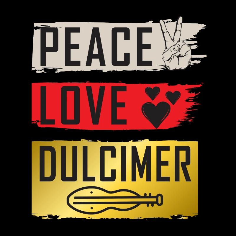 Peace Love Dulcimer Piano Player