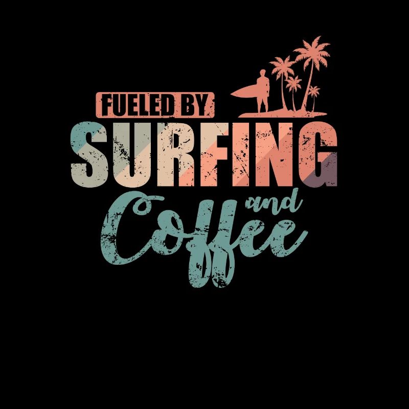 Fueled by Surfing and Coffee Surfboard