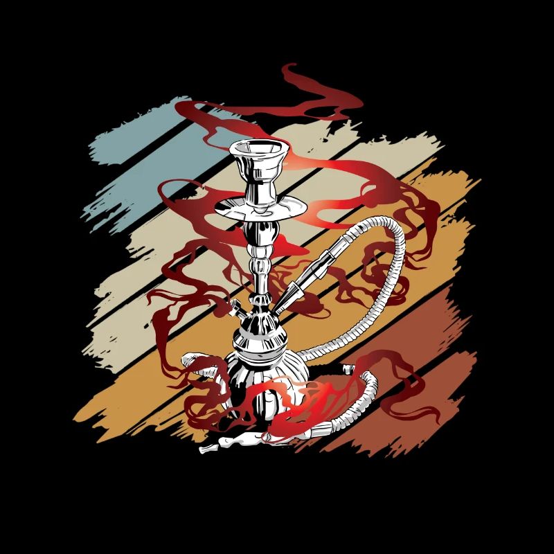 Shisha Tshirt Men Women's Hookah Pipe