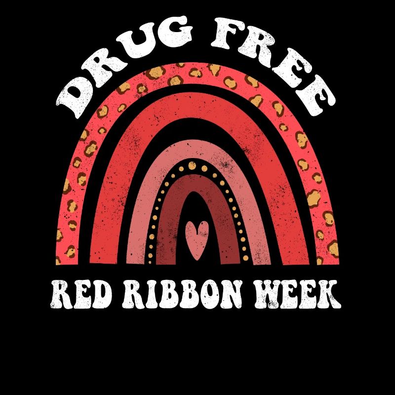 Rainbow Ribbon Week October Substance Wear Red