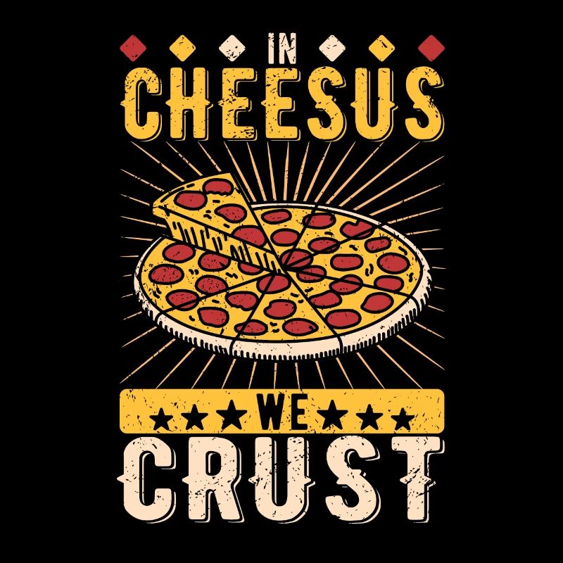 Pizzabäcker Pizzaiolo In Cheesus We Crust