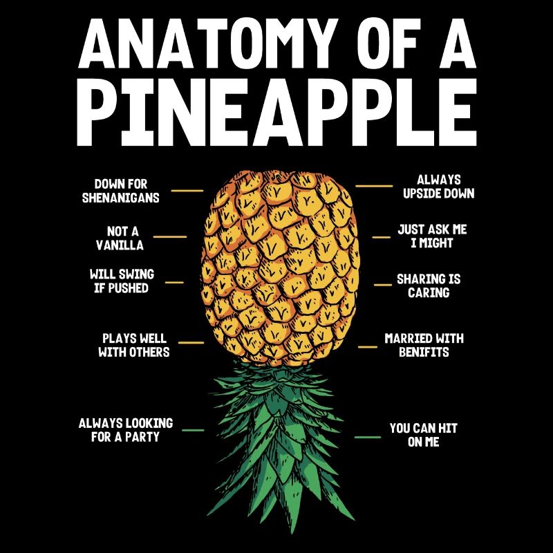 Auf Den Kopf Der Ananasananas Anatomie