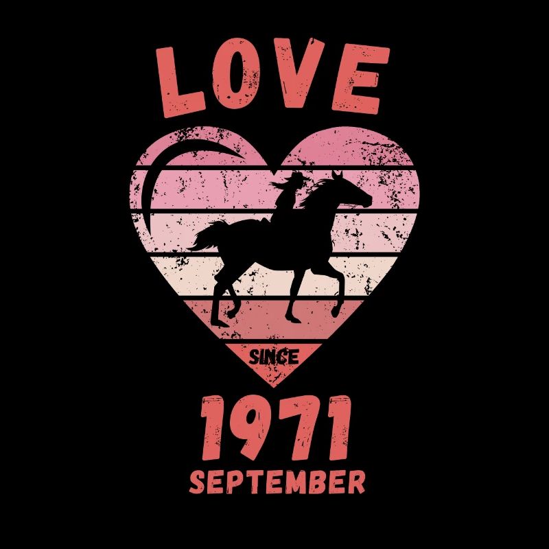 Amour Équitation Anniversaire Septembre 1971