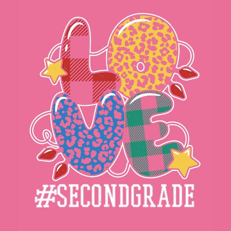 Second Grade Teacher Student Love Christmas