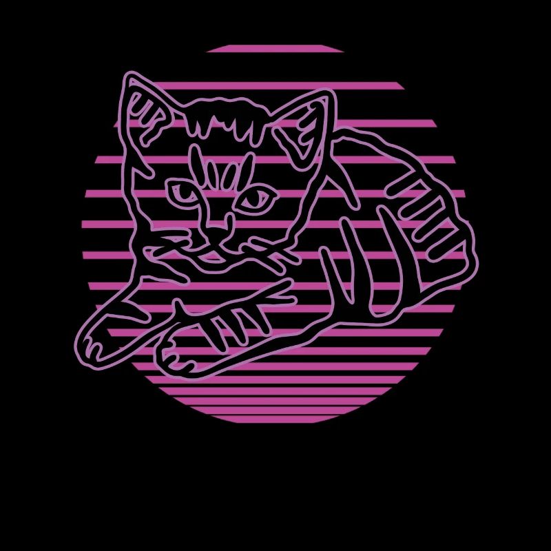 Chat graphique Retro Cat pour les propriétaires de chats