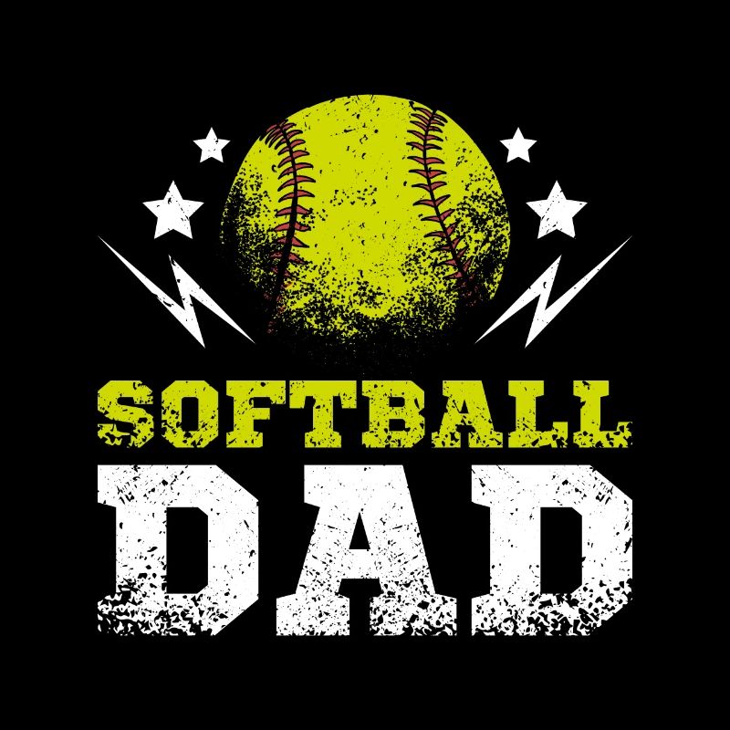 Fathers Day Daddy softball Dad