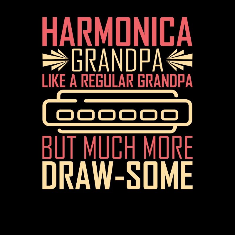 Harmonica Harmonica Player Grandpa