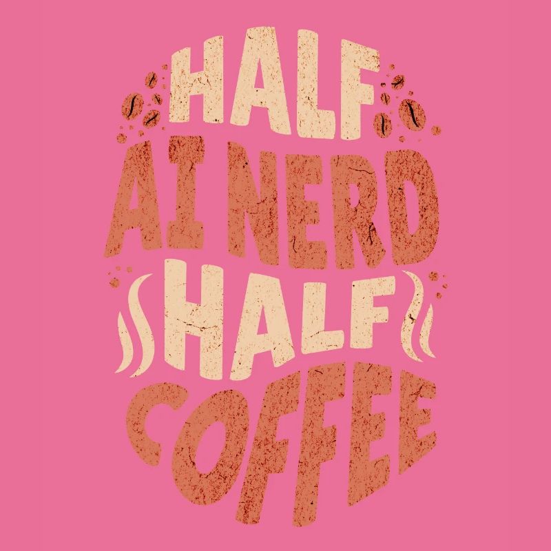 Künstliche Intelligenz halb KI Nerd halb Kaffee