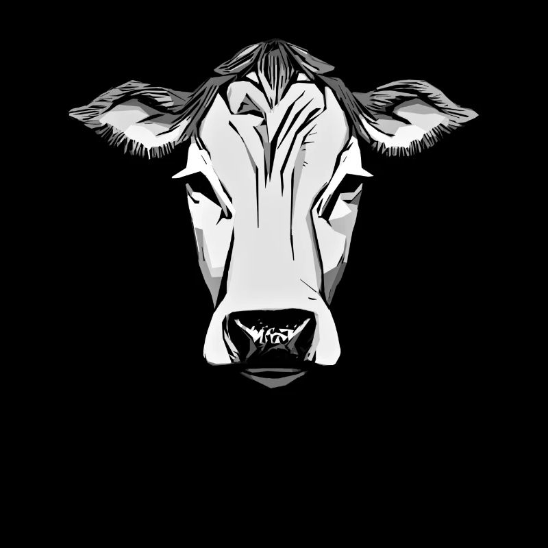 Impression de motifs de ferme de vaches