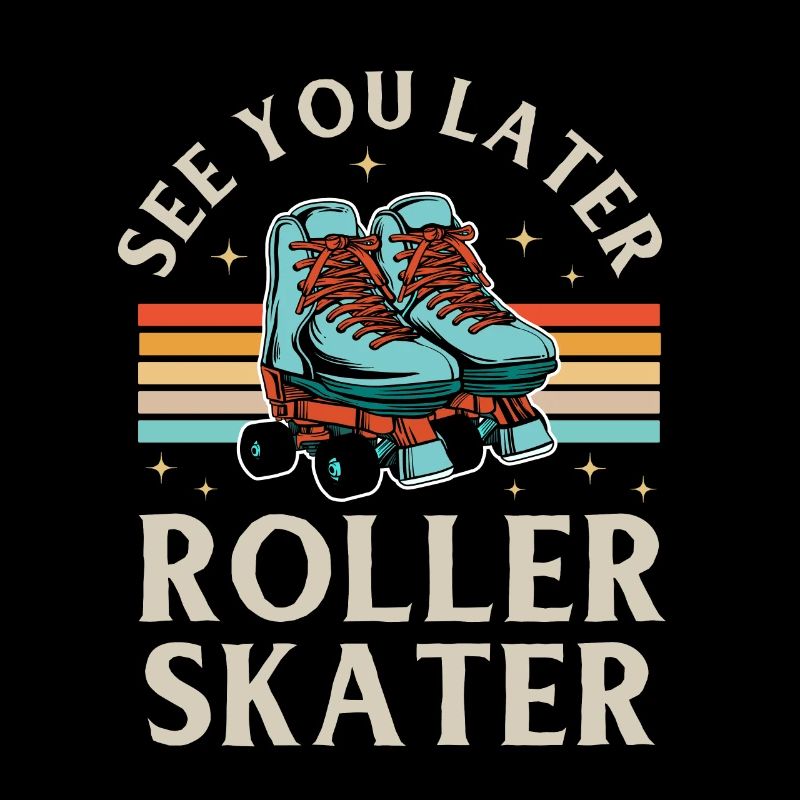 Inline Skate Geschenk Rollerskates Roller 70er